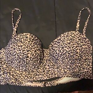 Cheetah print bikini top